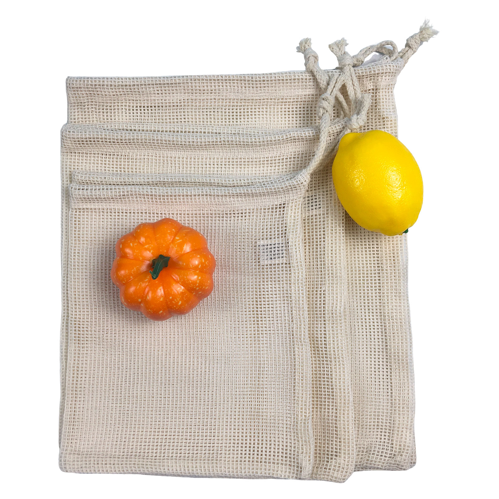 Lot de 6 Sacs en  coton bio